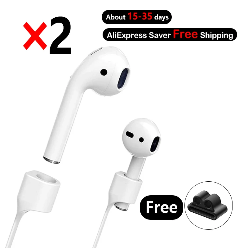 

Силиконовый магнитный ремешок для AirPods Pro 3 2 1, заушные крючки, спортивный ремешок для наушников с защитой от потери, ремешок на шею для наушников Bluetooth, держатель для airpods 2 шт.