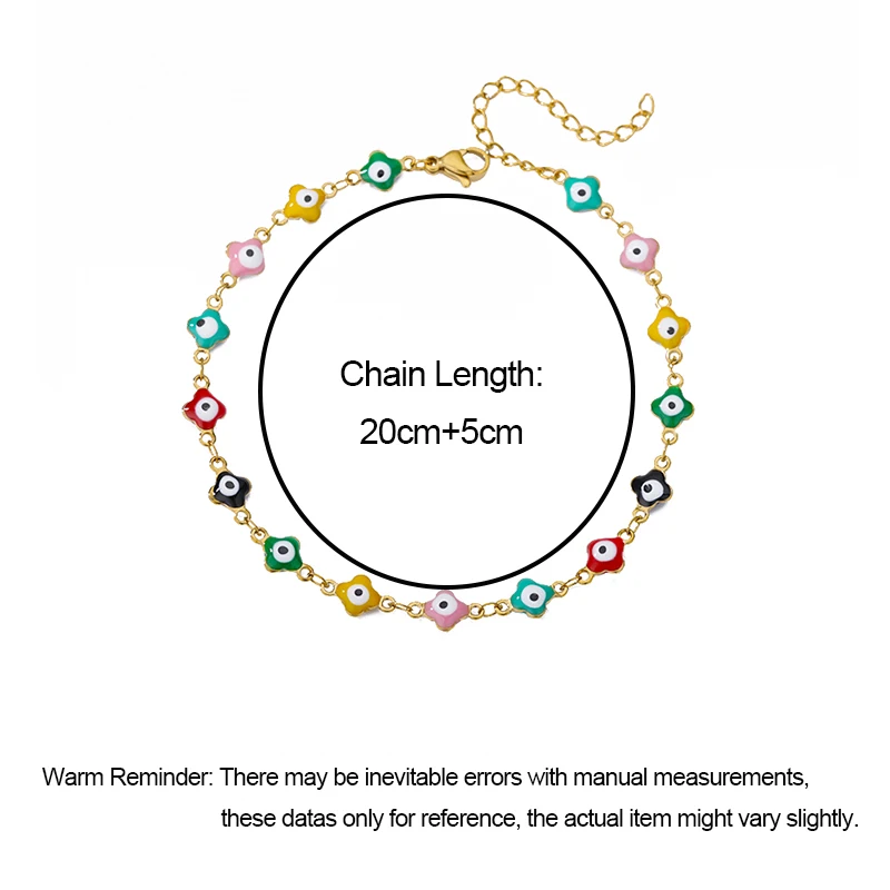 Браслет на ногу женский из нержавеющей стали |