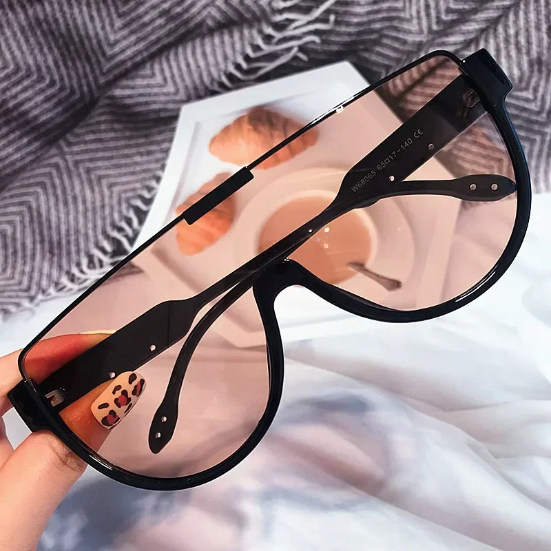 Солнцезащитные очки в винтажном стиле женские цельные аксессуары полуоправе с