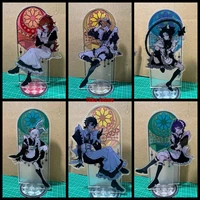 anime genshin impact albedo zhongli kazuha kamisato ayato diy stand acrylic figures venti xiao model plate desk decor fans gift