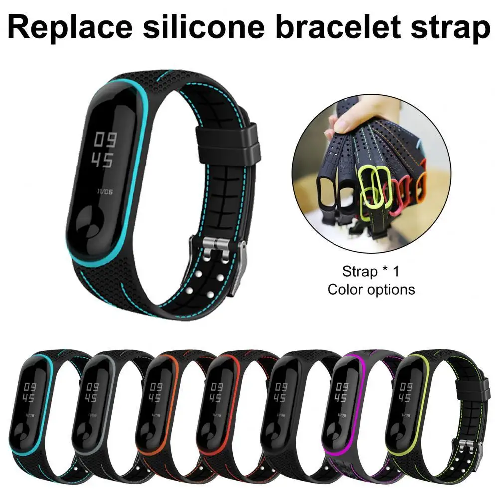 

Ремешок для часов, мягкий водонепроницаемый силиконовый сменный Браслет для Xiaomi Mi Band 5 6