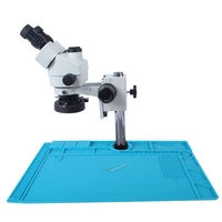 aluminum alloy pad microscope fixed base heat insulation silicone pad microscope stand base for pcb motherboard repair