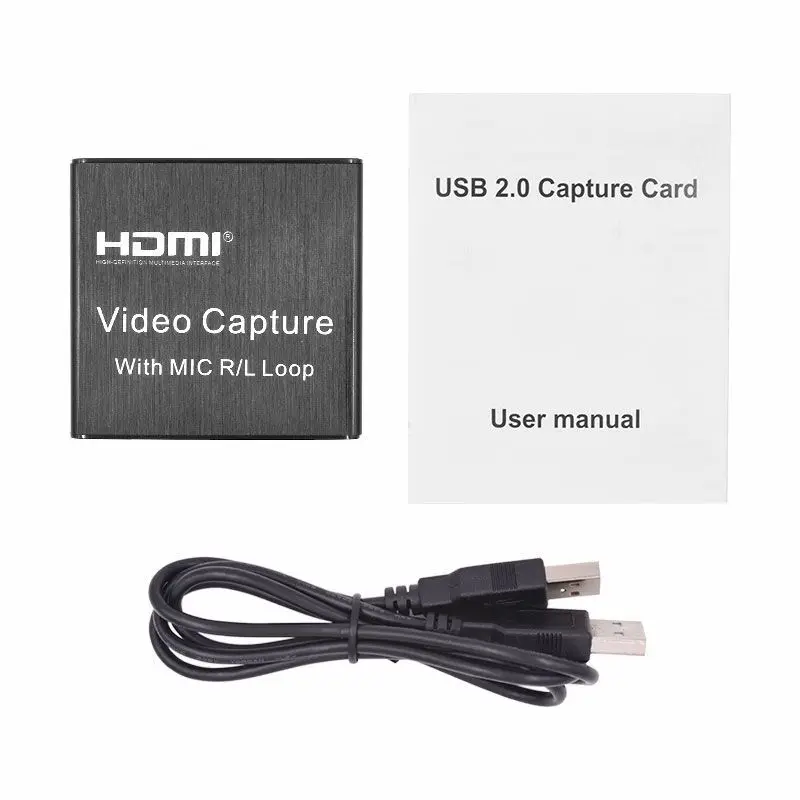 Карта видеозахвата 4K HDMI 1080p для настольных игр USB 2.0 устройство записи прямой