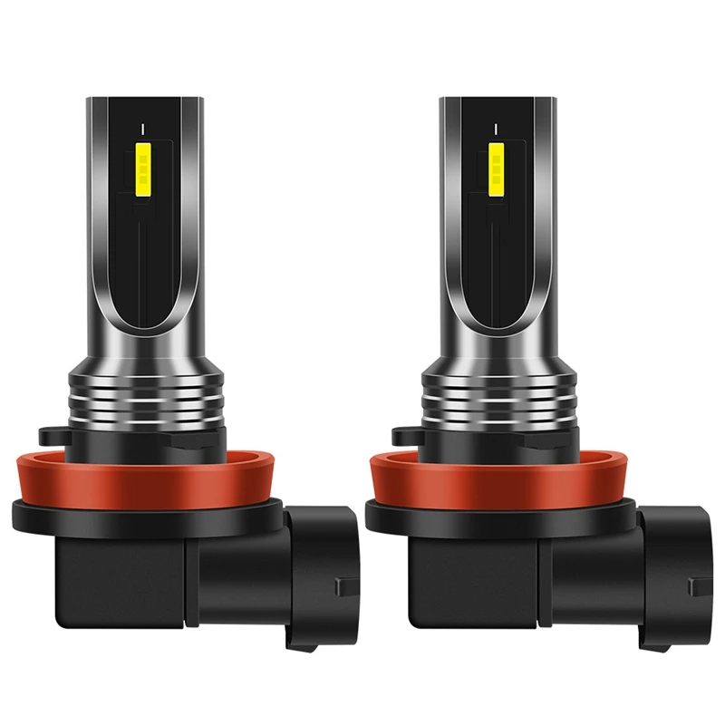 

2Pcs Mini CSP LED Canbus Car Headlight Fog Lamp 16000LM 6SMD Bulbs Light Auto Turn Signals