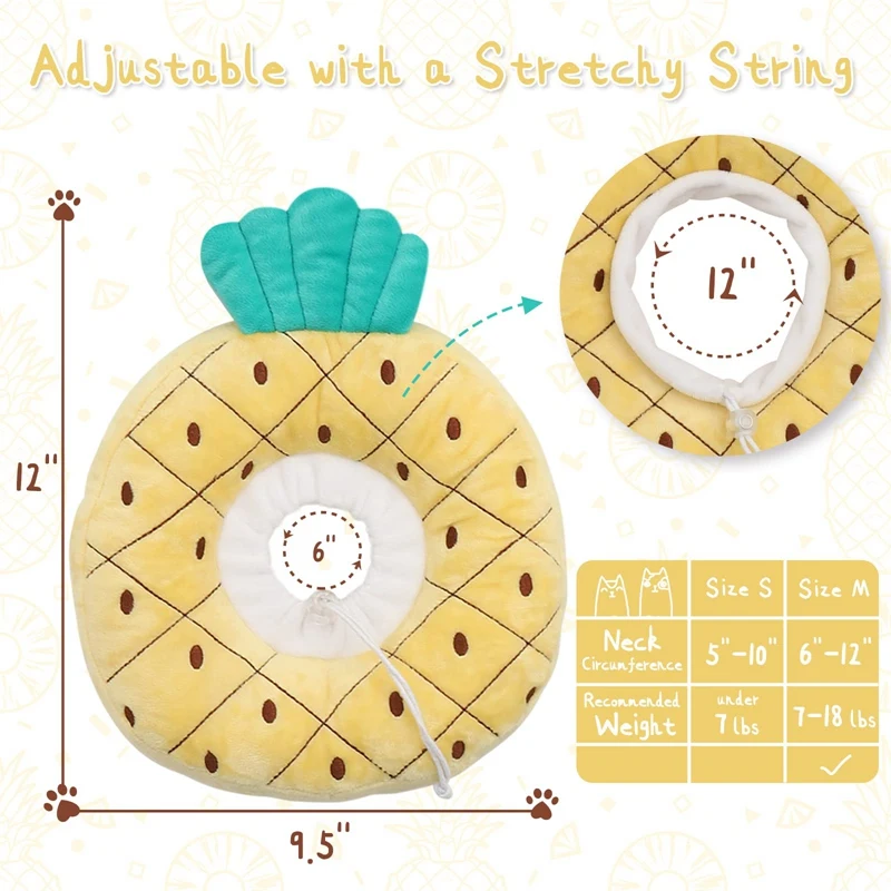 Регулируемый конусный ошейник для кошек милый восстановления конусы после