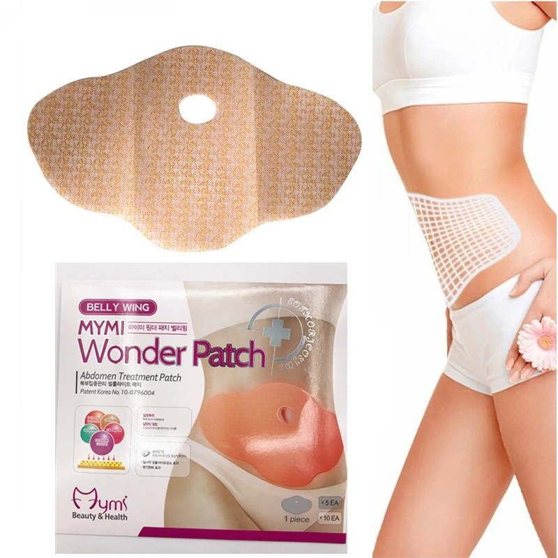

10 Pcs Mymi Wonder Patch Quick Slimming Patch Belly Slim Patch Abdomen Slimming Fat Burning Navel Stick Weight Loss Slimer Tool