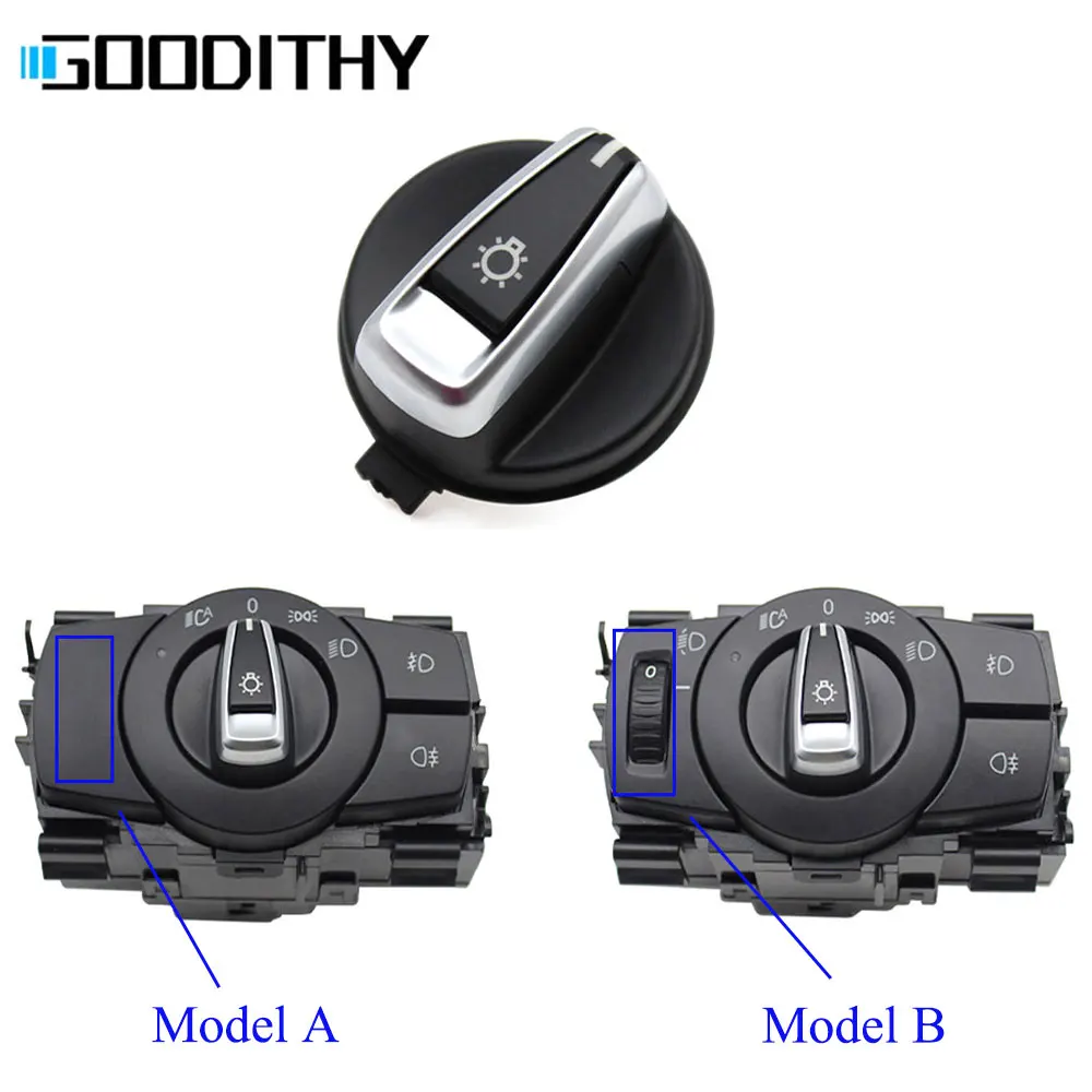 

Car Front Dashboard Head Light Lamp Control Switch Button Cap For BMW 1 3 Series E90 E91 X1 E84 E82 E88 318 320 325 330 335