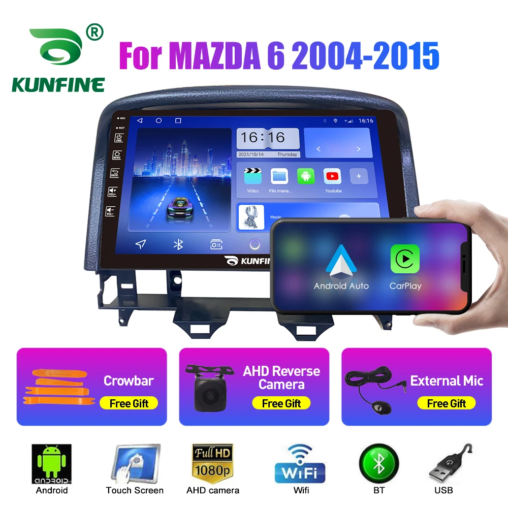 

Автомобильный радиоприемник для MAZDA 6 2004-2015 2Din Android Восьмиядерный автомобильный стерео DVD GPS-навигатор плеер Мультимедиа Android Авто Carplay