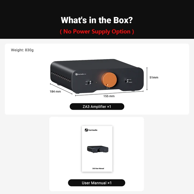 アンプ Fosi Audio ZA3 Amazon.co.jp: Fosi Audio ZA3 Small TPA3255 Balanced Stereo