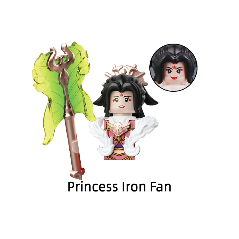 The Journey West Li Jing Nezha Sun Wukong Лорд Лао Цзы Принцесса Железный веер Ян Цзянь Модель Блоки