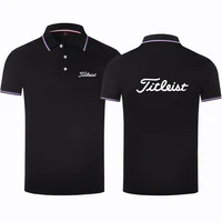 2022 summer new fashion casual sports golf brand polo shirts mens summer lapel fit breathable polo shirts casual mens tops