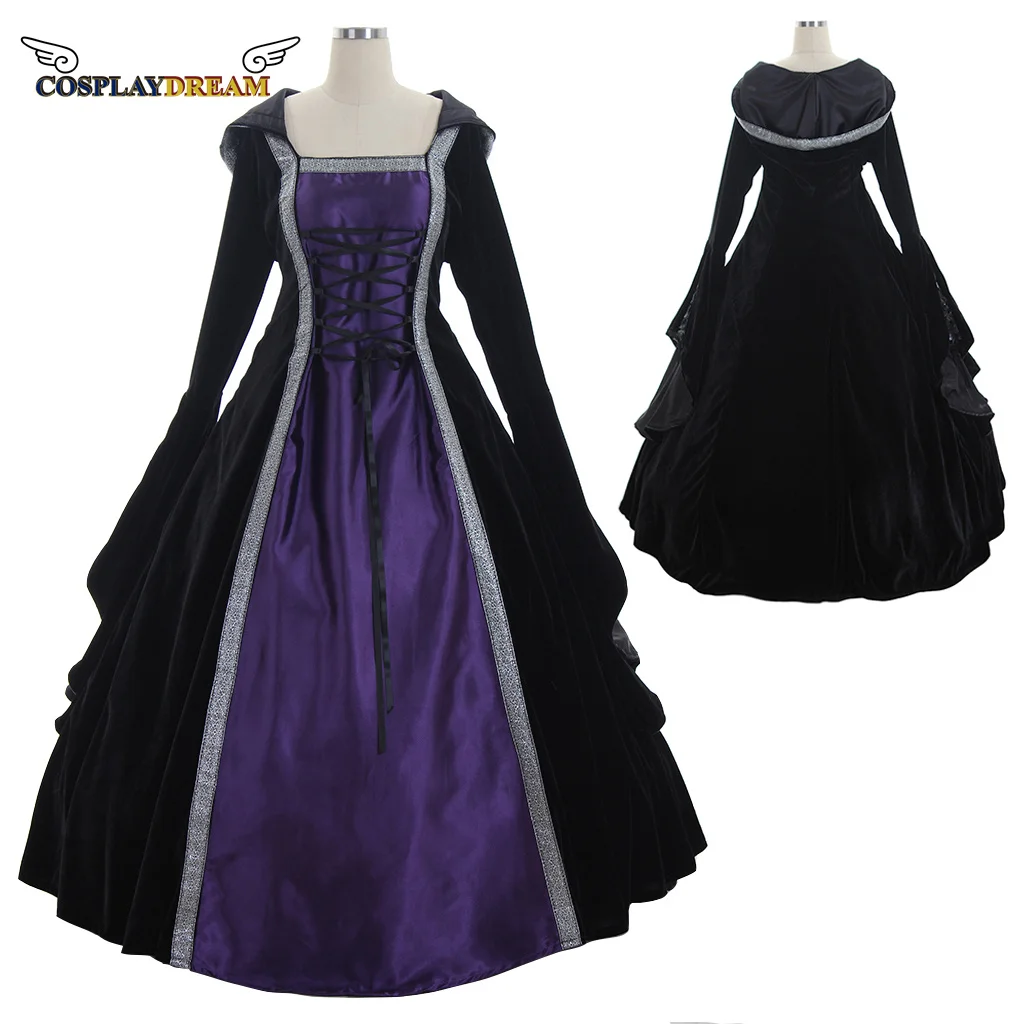 

Винтажное платье средневековой эпохи Возрождения в викторианском стиле осеннее благородное платье принцессы с рукавом-колокольчиком