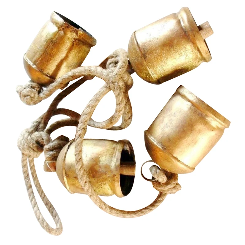 

Brass Cow Shabby Chic Rustic Style Simple Metal Hanging Giant Cow Bell Decorations Easy To Use