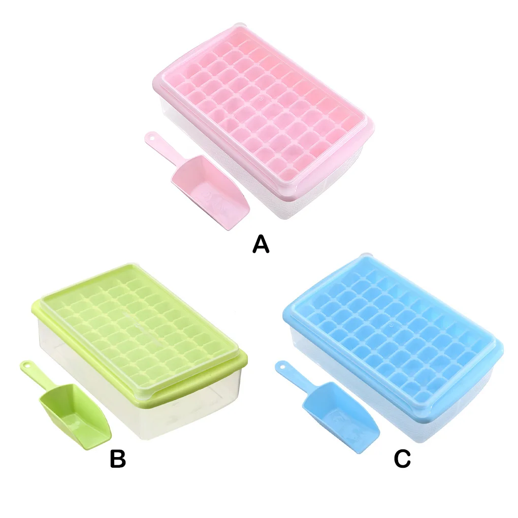 

55 Grid Ice Cube Tray Plastic Easy Release Accessories Ice Mold for