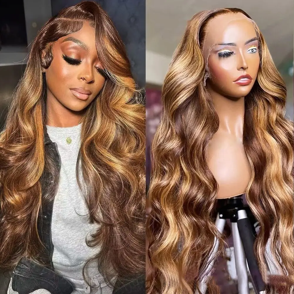 

Парик из человеческих волос, 13 х6 дюймов, бразильский, медовый, светлый цвет