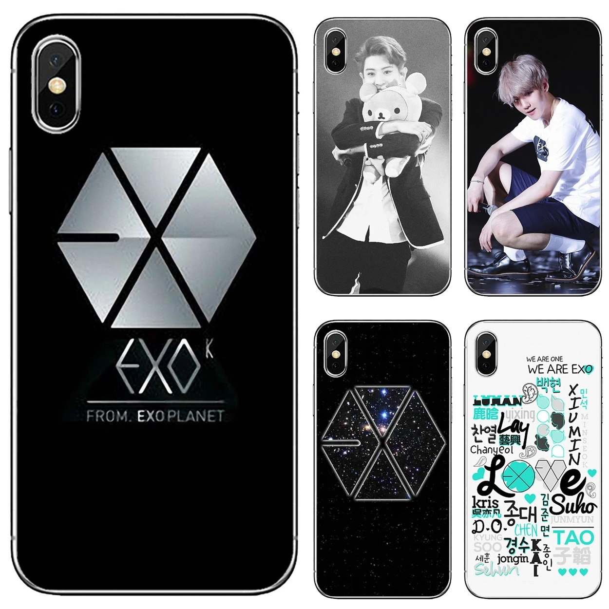 Силиконовый чехол для телефона xiumin EXO с логотипом группы Южной Кореи Xiaomi mi Redmi Note 2