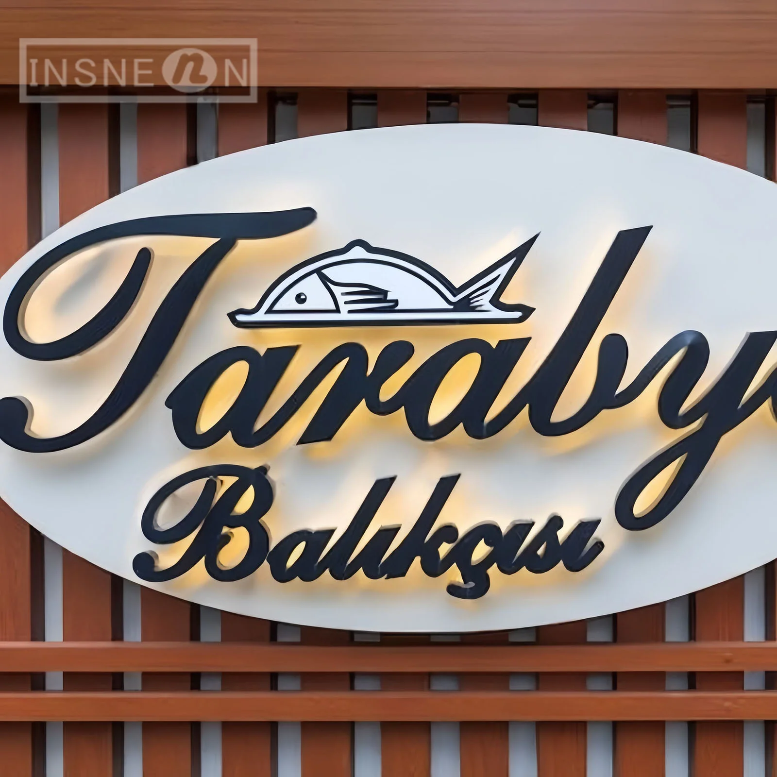 Изготовленный на заказ 3D бизнес-светильник наружный светодиод фирменный магазин