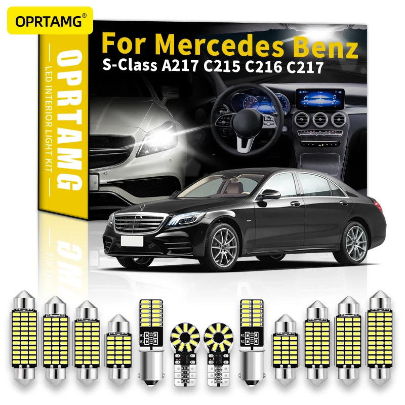 

OPRTAMG Canbus для Benz S-Class A217 C215 C216 C217 1994-2013 2014 2015 2016 2017 2018 AMG аксессуары внутреннее светодиодный освещение