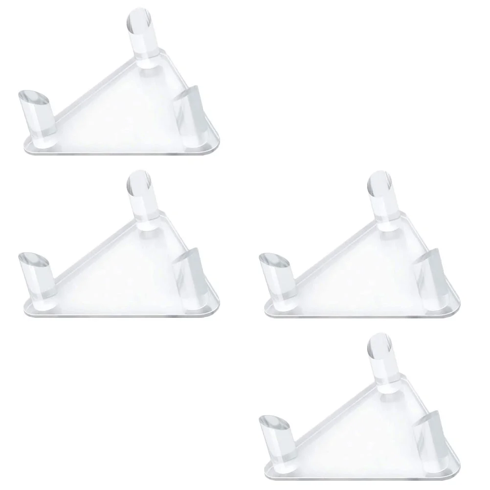 

4pcs Acrylic Stand Holder Sports Storage Display Rack for Rugby
