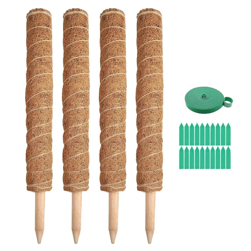 

15.7Inch Moss Poles For Climbing Plants Totem Pole Plant Support For Monstera Coir Moss Totem Pole Coir Moss Stick