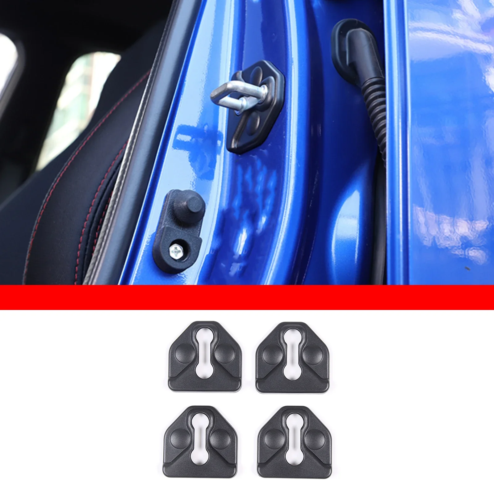 Для Subaru WRX 2021 2022 2023 ABS матовый черный автомобильный дверной замок защитные защелки