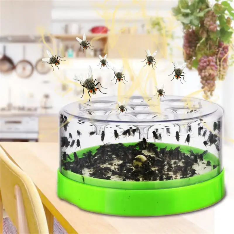 

Green Fall-proof Fly Killer Durable Flycatcher Multisite Application Containing Bait Dewormer Fly Trap Device Single Indoor