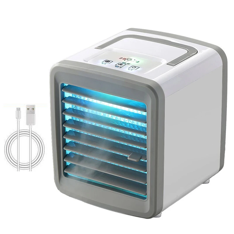 

Кондиционер-кулер, мини-вентилятор, портативный кондиционер для комнаты, домашнее охлаждение воздуха, настольный USB-кондиционер, вентилято...