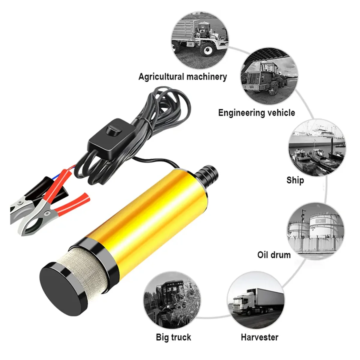 Автомобильный Электрический топливный насос DC 12 В 51 мм для автоматической