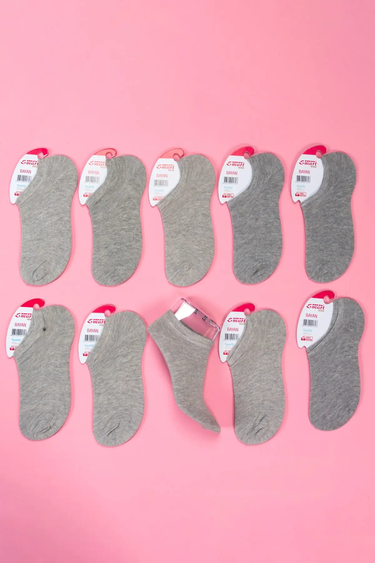 

9 шт. Женские хлопковые серые носки