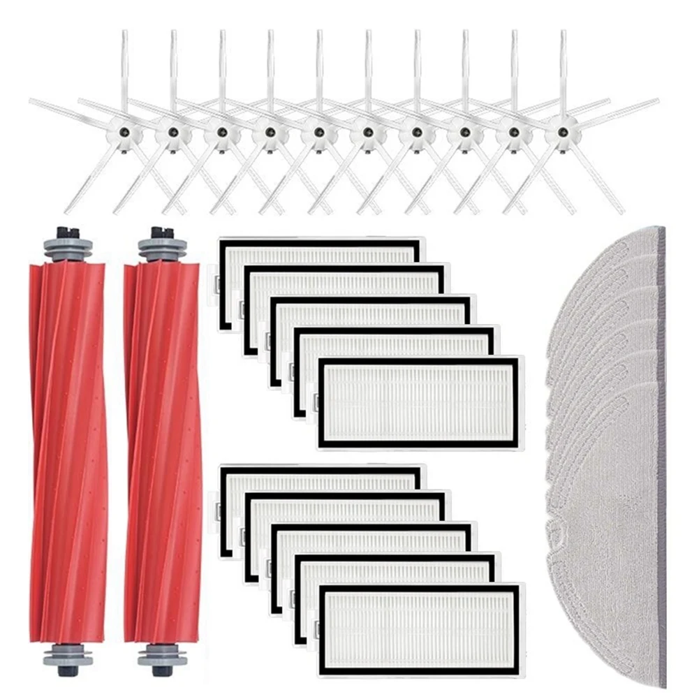 

For Xiaomi Roborock Q7 Max Q7 Max+ T8 Robot Vacuum Spare Parts Main Side Brush Hepa Filter Mop Rag White