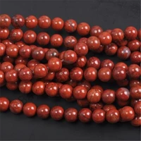 natural stone red japser smooth round beads for jewelry making diy bracelet 46810 mm