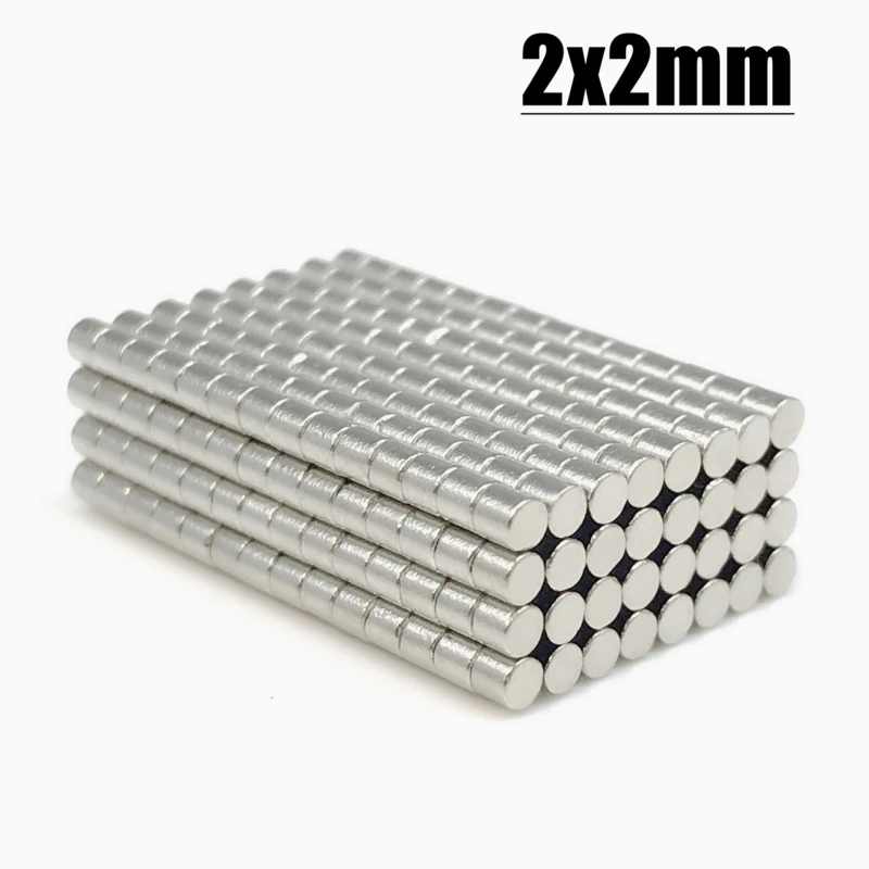 Неодимовые магниты круглой формы 2x2 мм
