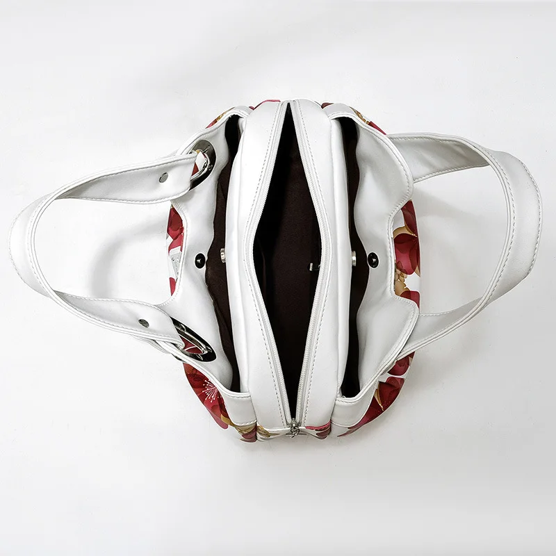 Luxury Handbags Flower Design Top-handle Ladies Handbag Women Shoulder Bags PU Leather Messenger Purse Bag Female Tote Sac Main