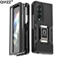 armor shockproof case for samsung z fold 4 heat dissipation car ring stand bracket folding phone cover for galaxy zfold4 zfold 4