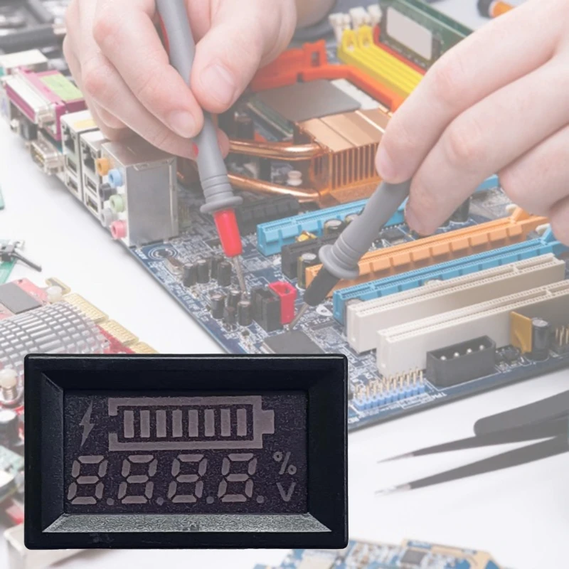 

Цифровой мини-вольтметр тестер светодиодный дисплей обратная полярность 896B