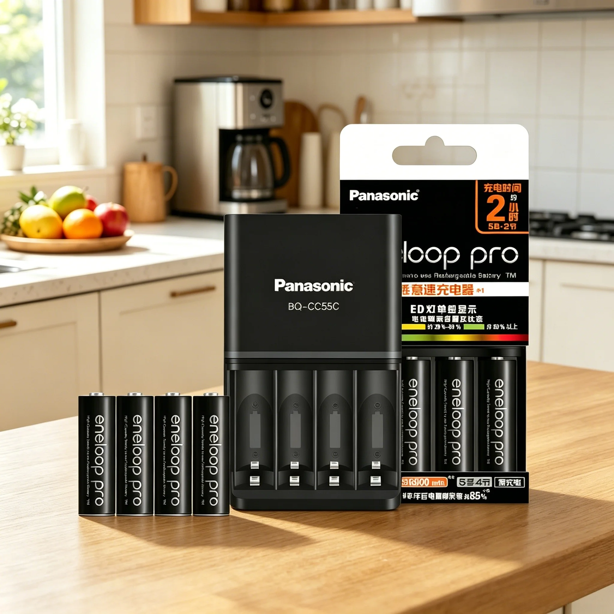 Фото Аккумулятор Panasonic Eneloop Pro AAA 2600 мАч 1.2В Ni-MH для камеры, вспышки, игрового контроллера, беспроводной мыши, запчасть для ремонта, зарядное устройство №1