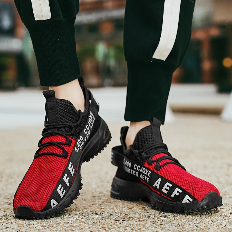 Large Size 40-47 Fashion Breathable Male Sports Shoes Light Anti-slip Men's Running Sneakers Comfortable Running Shoes For Men