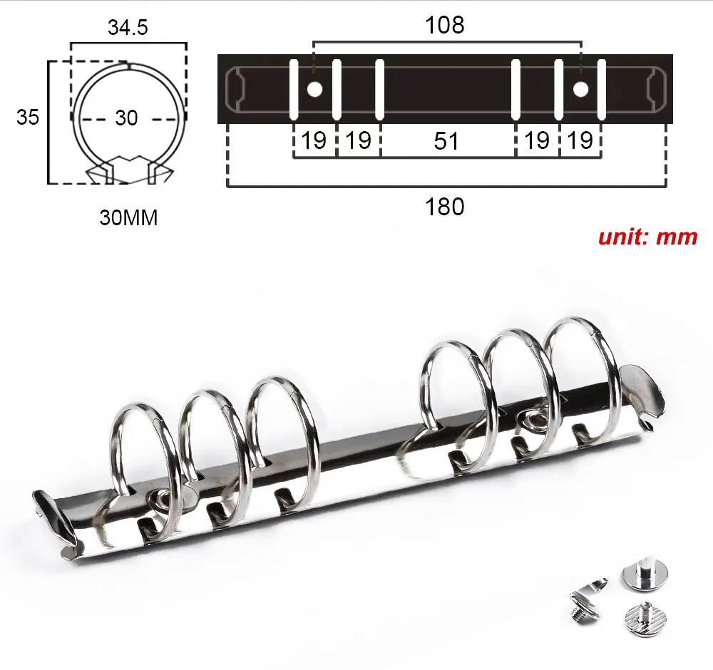 Зажимы для папок A6 YBGYZP Clips-1 бронза серебро розовое золото черный