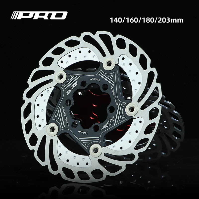 

For IIIPRO Bicycle Rotor 6 Nail Cooling Floating For DH/XC/MTB 140mm/160mm/180mm/203mm Road Mountain Bike Disc Brake Rotor