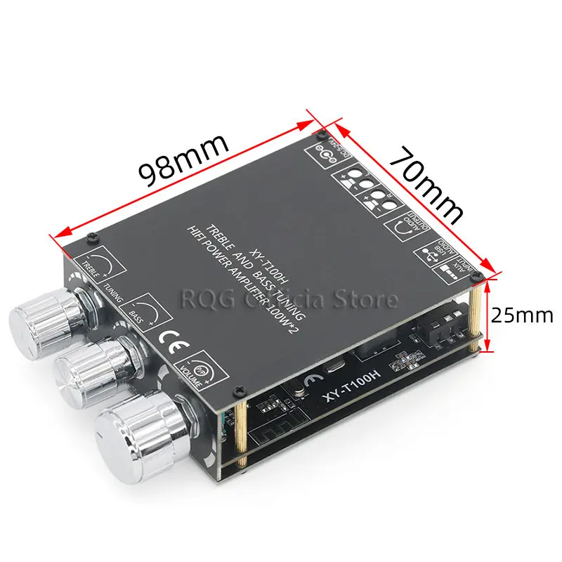 XY-T100H 100w + TPA3116D2 Bluetooth 5.0 Плата усилителя мощности для домашнего кинотеатра