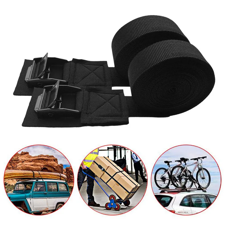 

2pcs Car Roof Rack Tie Down Straps Buckle Luggage Kayak Cam Board Surfboard Lashing Strap Surfboard Accessories Bicycle Tool