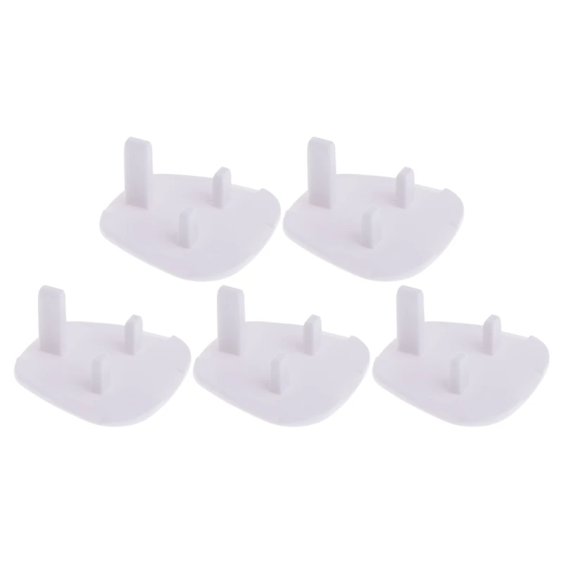 

5-pieces UK Power Socket Baby Child Safety for PROTECTION Device Anti-shock Plug Protector White Color Socket Cover