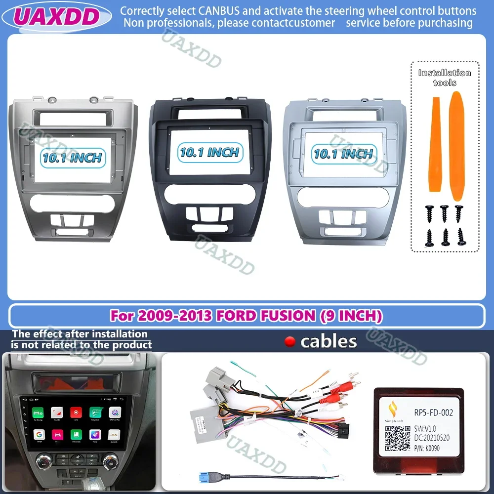 Автомобильный аудиоадаптер с большим экраном 10 1 дюйма рамка для FORD FUSION 2009-2013 2 Din