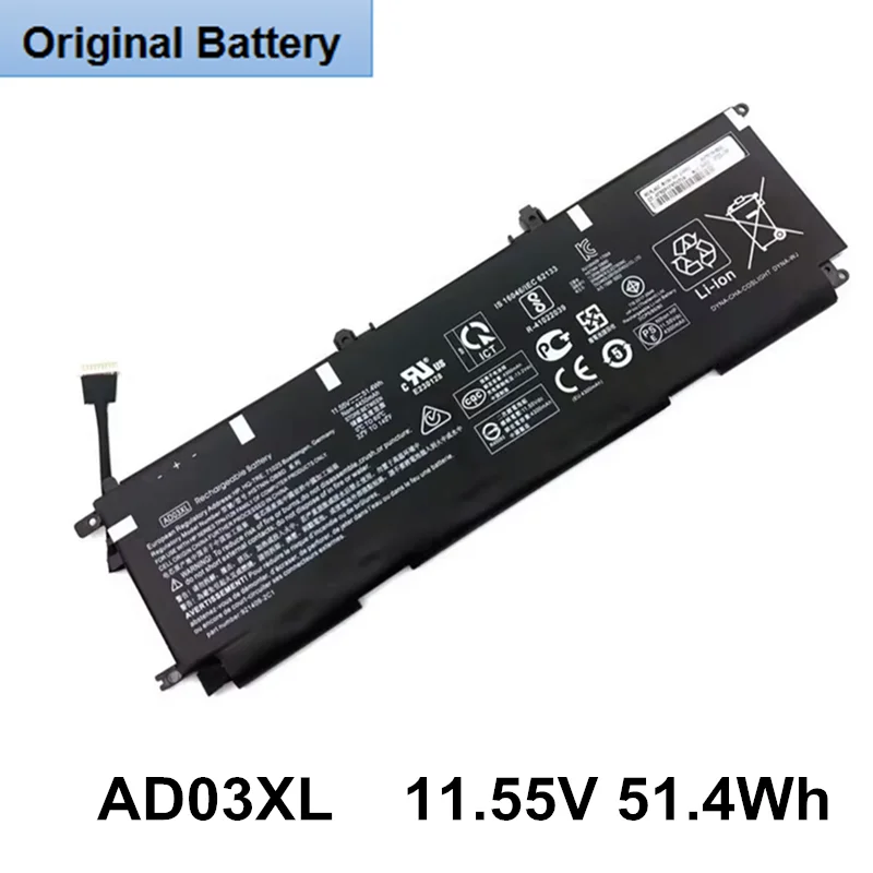 11,55 в 921439 Втч Φ оригинальный AD03XL для HP Envy 3-AD102TX 13-AD017TX 3-AD105TX 921409-2C1 855-