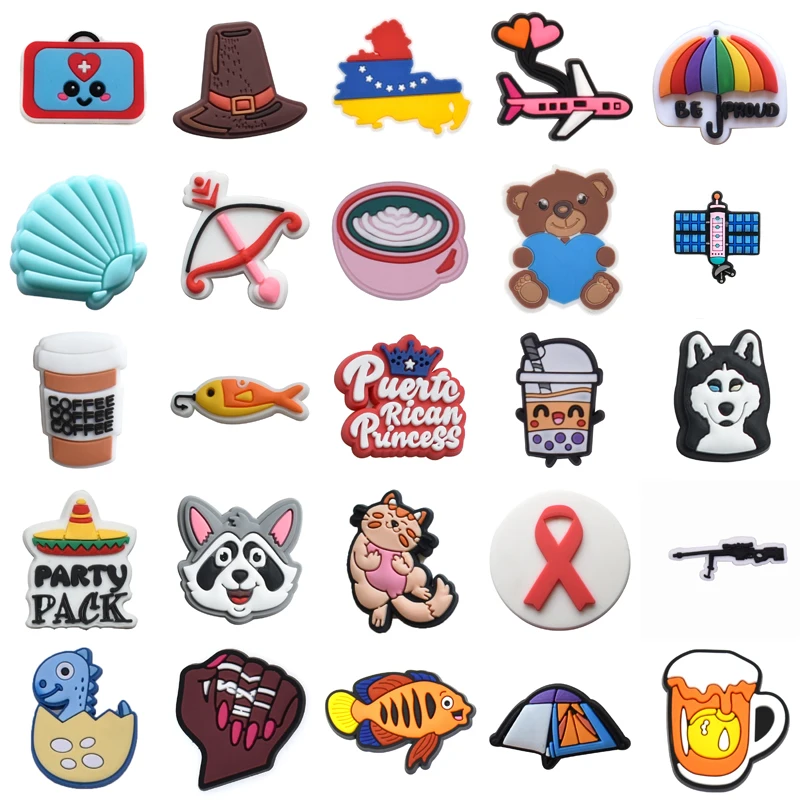 

Kids Boy Women Charm Men Girl Shoes Accessories Packs Para Pins Set Jeans Decorations for Croc Wholesale Bulk Gifts Shoe Charms