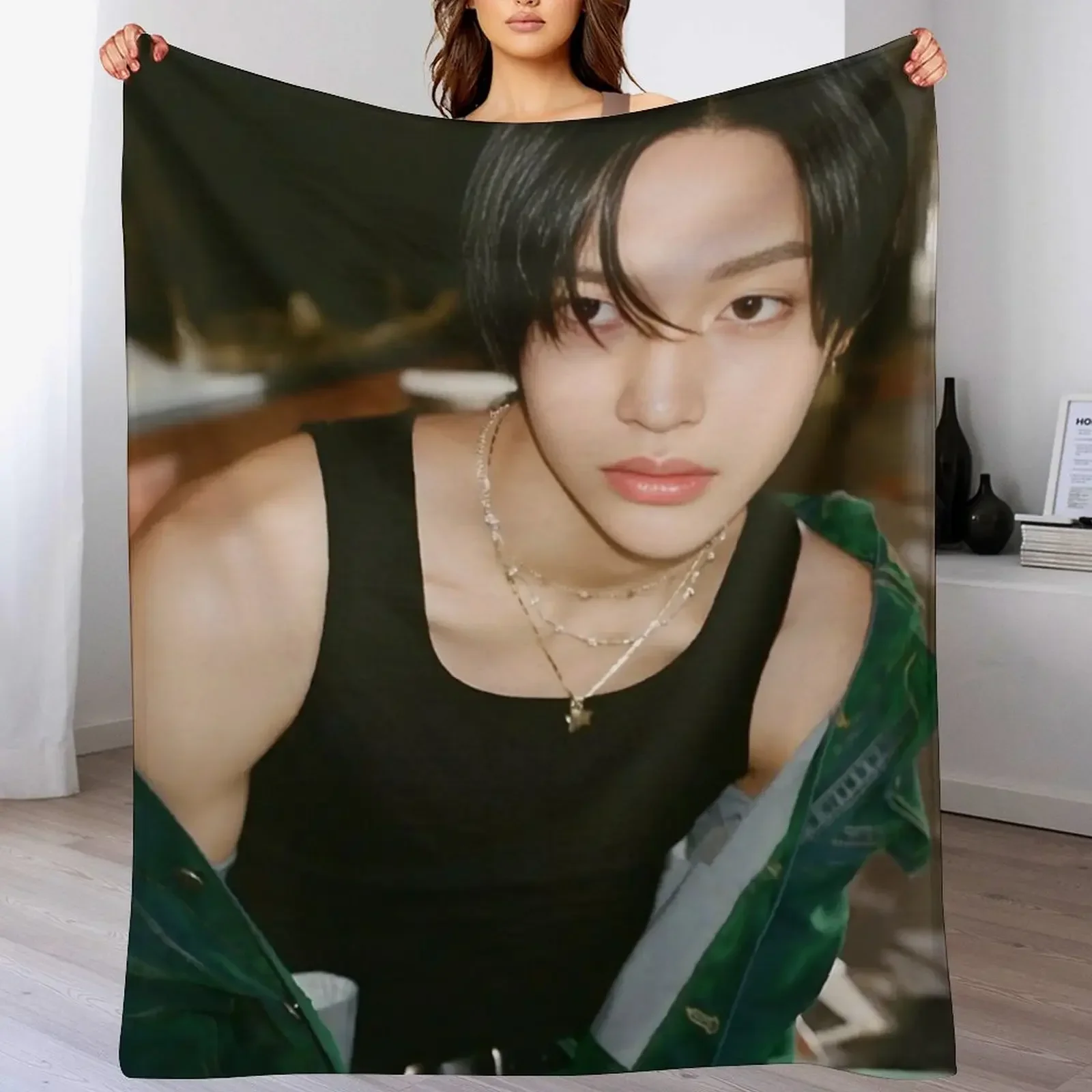 Фото RIIZING WONBIN Riize KPOP Плед для кровати, летний плед для сна, индивидуальный большой плед для младенцев №4