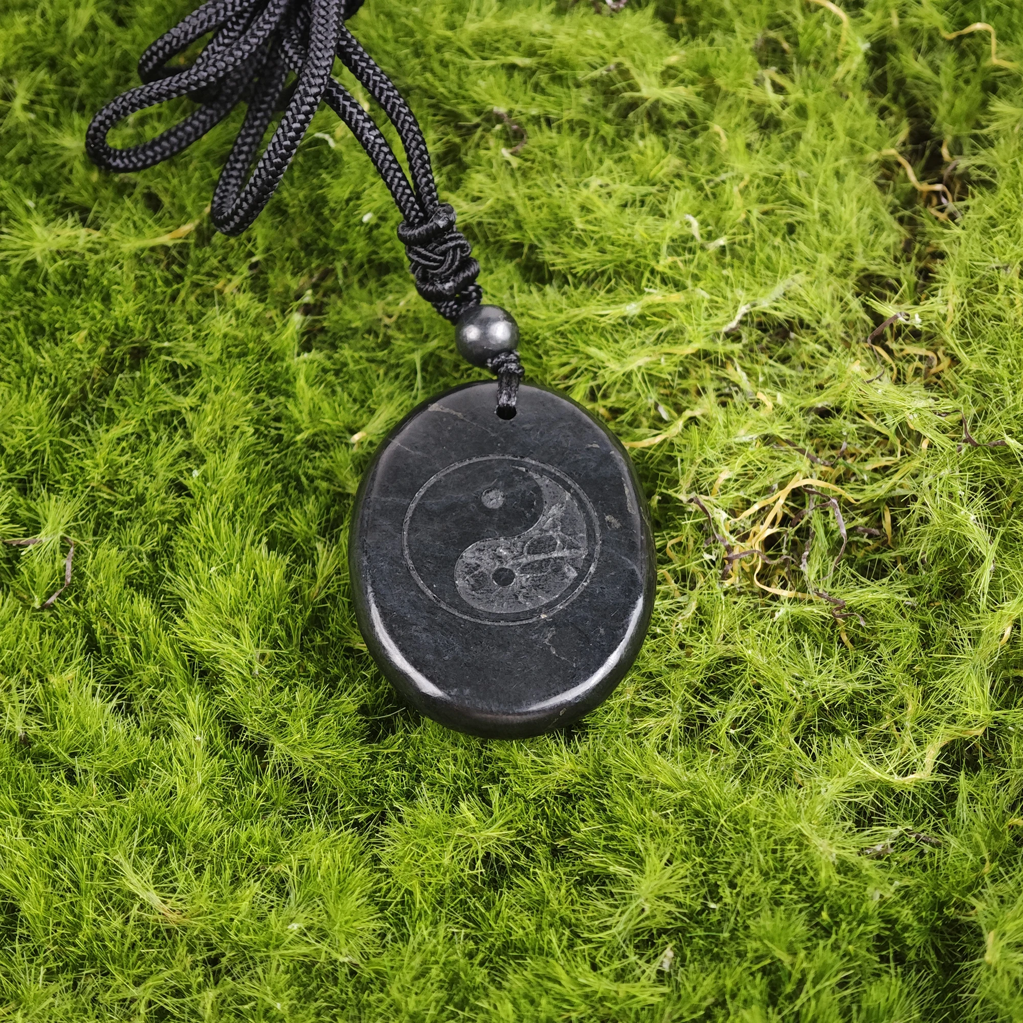 Натуральное ожерелье с подвеской Shungite искусственным исцеляющим кристаллом для