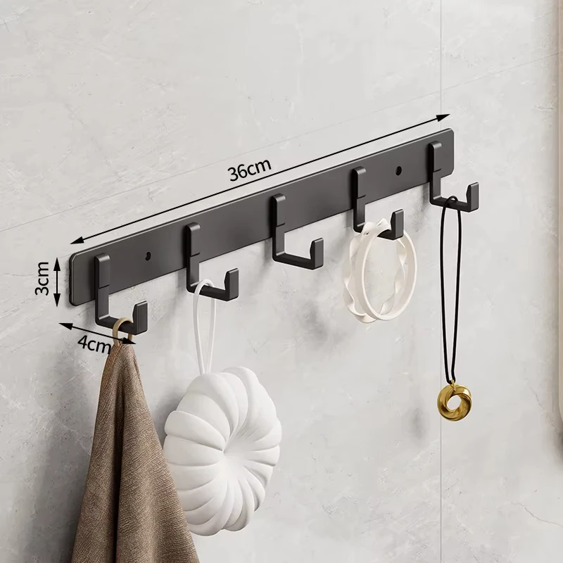 

Черный металлический крючок для ванной