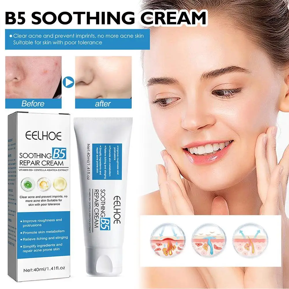 

B5 40ml Face Repair Cream Moisturizer Soothes Redness Acnec Itching Nourishes Improve Repair Sunscreen Cream