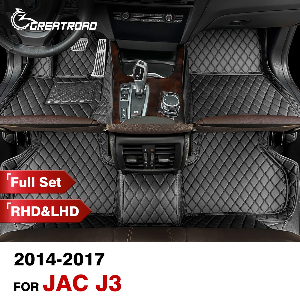 Автомобильные напольные коврики для JAC J3 2014 2015 2016 2017 индивидуальные